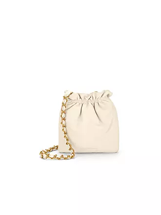 LES VISIONNAIRES | Borsa in pelle - Bucket Bag LILOU SILKY | creme